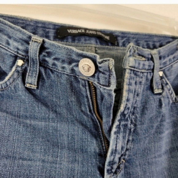 VERSACE JEANS COUTURE Vintage Blue Bootcut Size Denim Jeans Size 28 X 42 - Picture 5 of 11